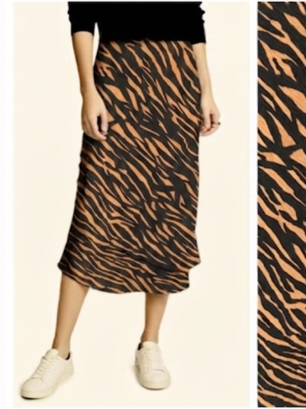 RACHEL ZOE Animal Print Midi Skirt Size 12 NWOT